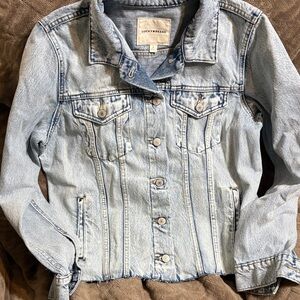 Lucky Brand Women's Faded Blue Jean Jacket